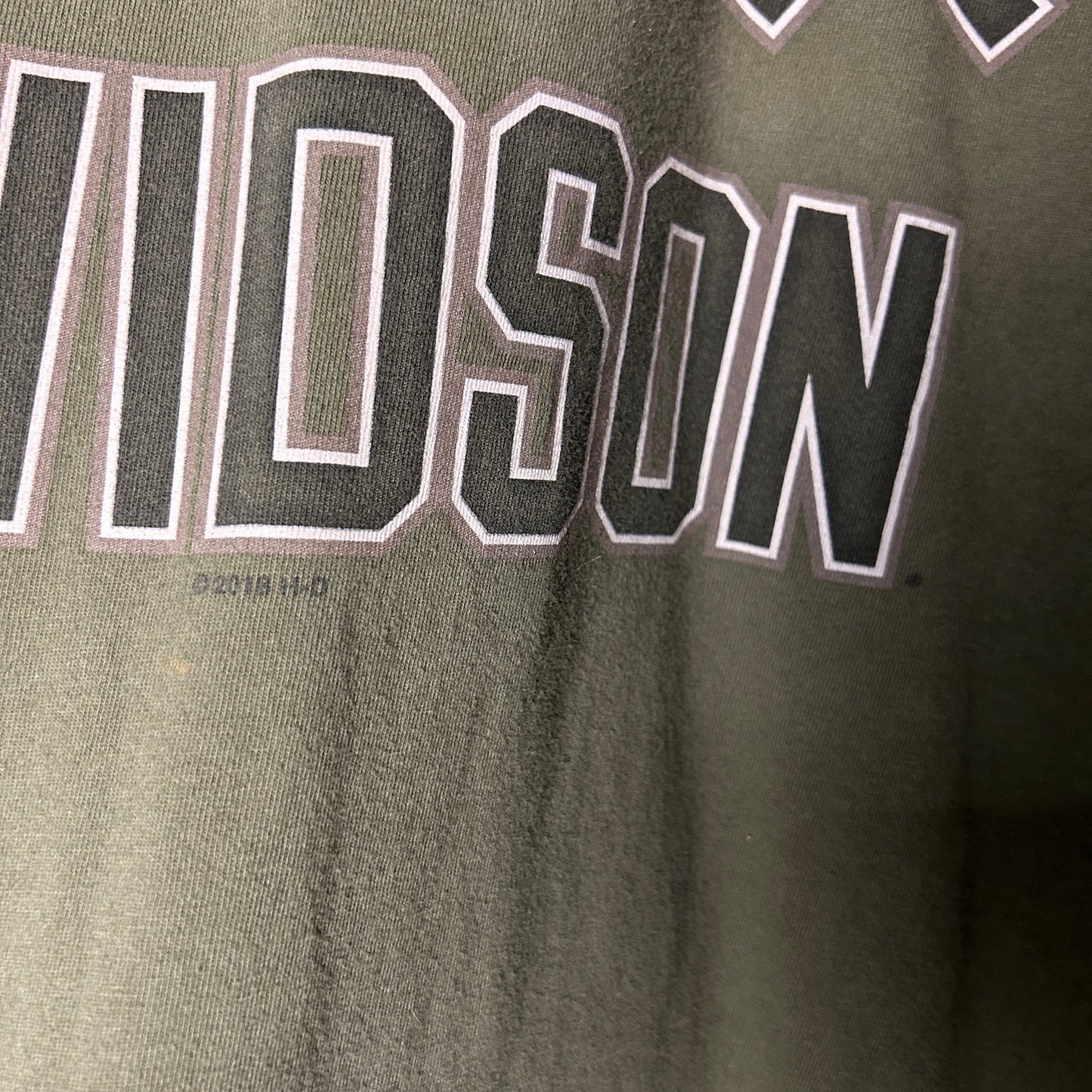 Harley Davidson Spellout Two Tone Iowa 2XL Shirt