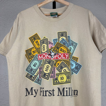 Vintage Monopoly Hasbro Toys 90s First Million Large Tee