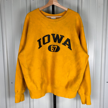 University of Iowa Heavyweight Cotton Vintage XL RARE 67 Crewneck