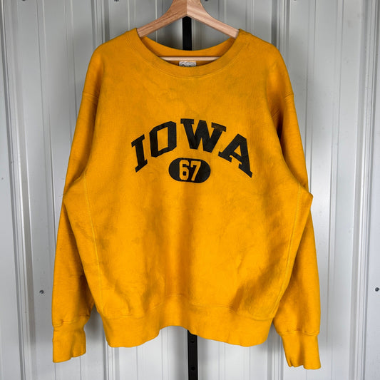 University of Iowa Heavyweight Cotton Vintage XL RARE 67 Crewneck