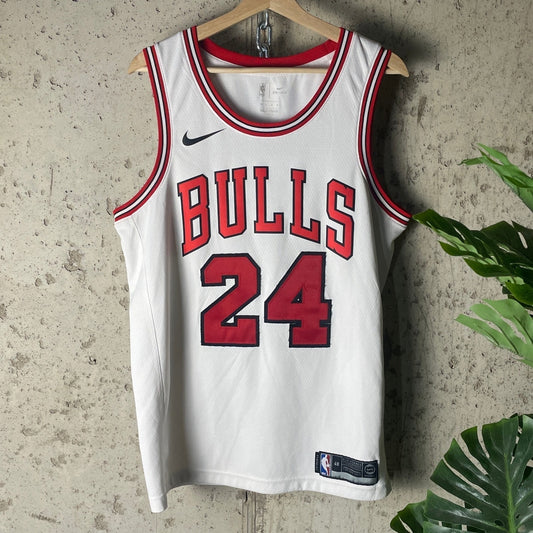 Lauri Markkanen Sewn Chicago Bulls Sz 48 Large Nike Swingman Jersey