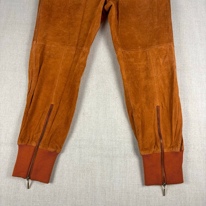 Wilsons Leather Maxima 2 Piece Burnt Orange Suede Leather Jacket 2XL