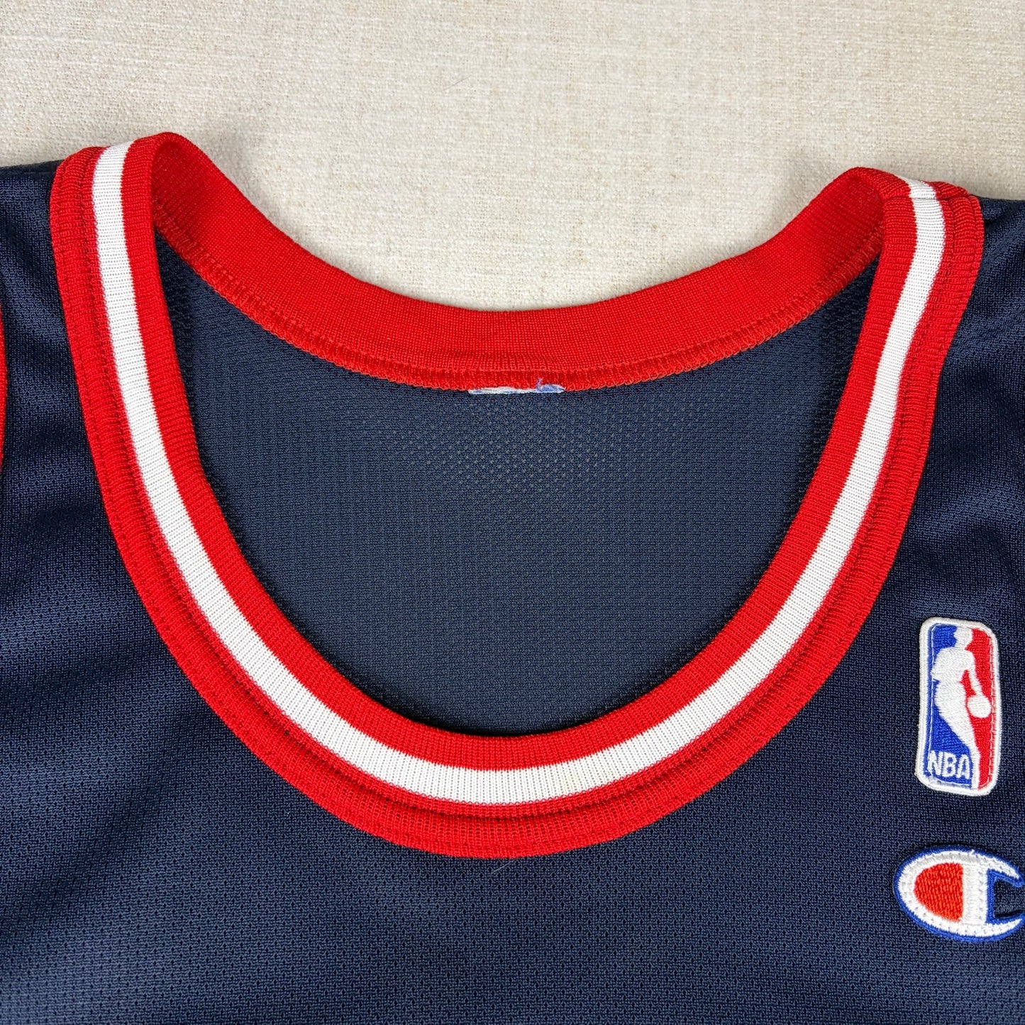 Vintage Champion Hakeem Olajuwon Houston Rockets Sz 44 NBA Jersey