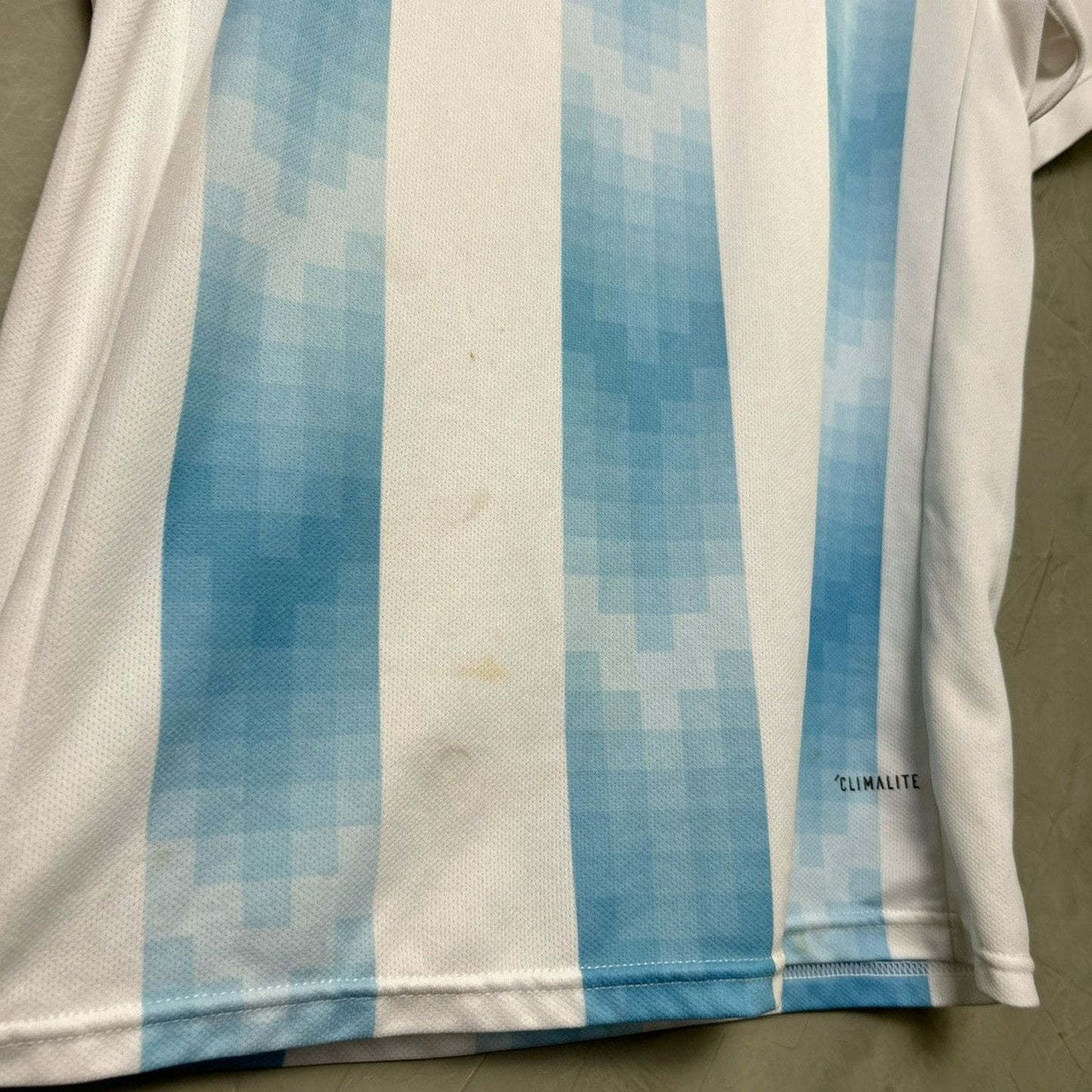 Lionel Messi Adidas Argentina 2010s Small Soccer Jersey