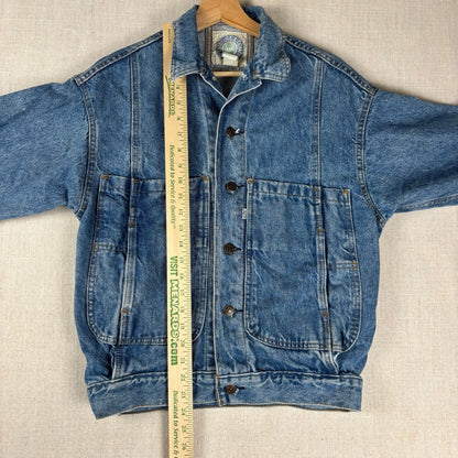 Vintage Levis White Tab Denim Trucker Jacket 90s XS