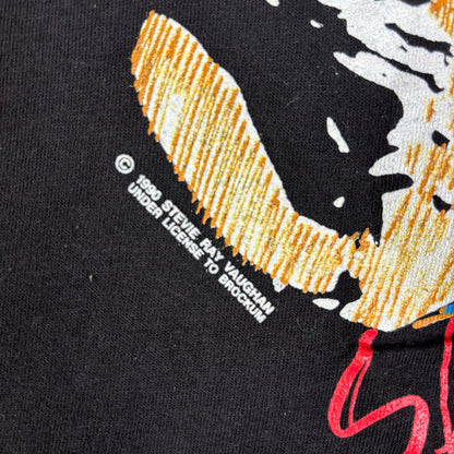 Vintage Stevie Ray Vaughn Double Trouble 1990 In Step Tour XL Band Tee