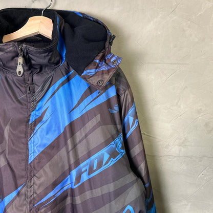 Fox Racing Y2K Winter Snowboarding Skiing Large Zip Up Jacket