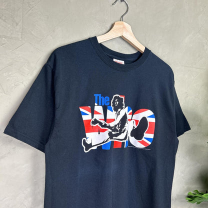 The Who 2006 Live Tour Bravado British Flag Medium Band Tee