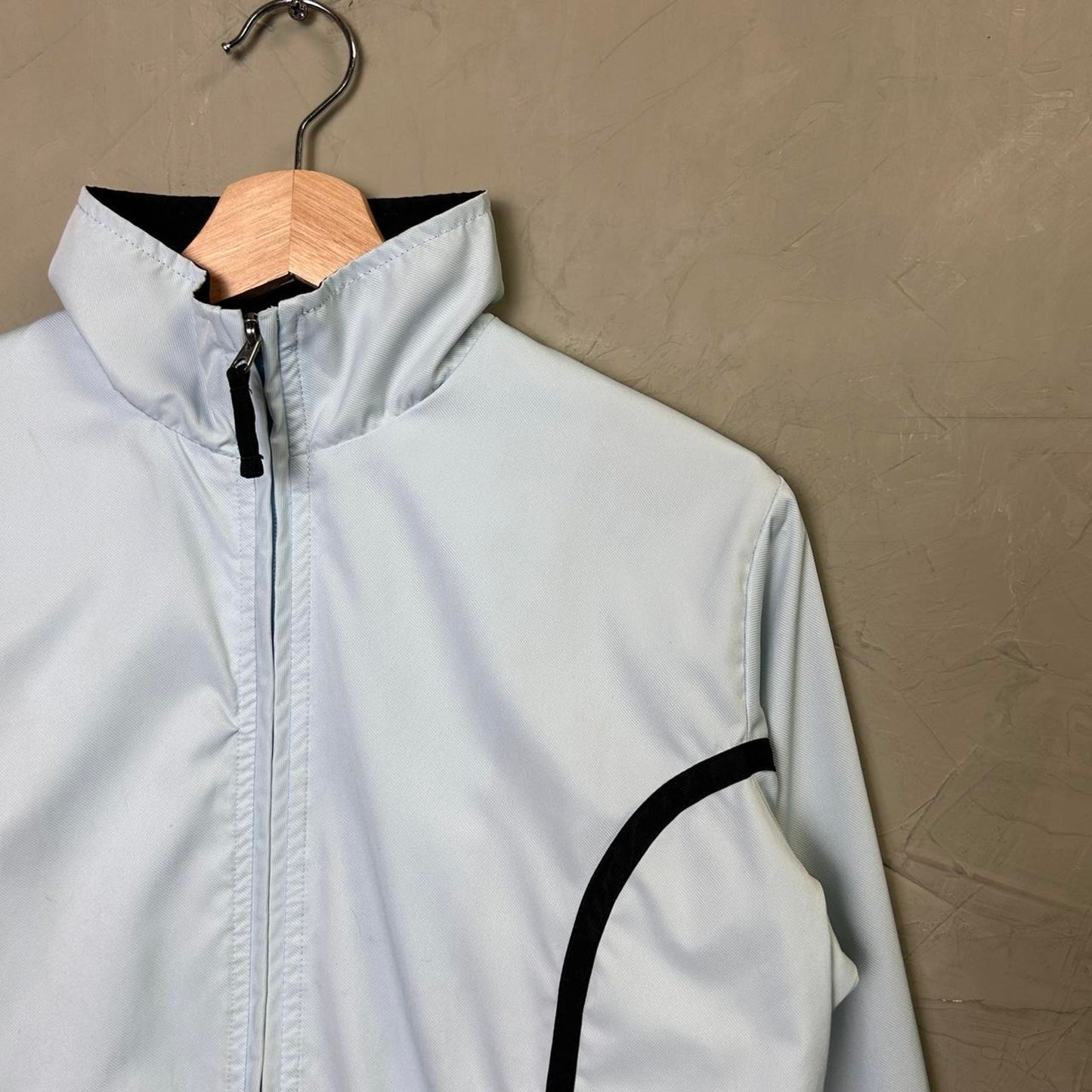 Nike Silver Tag Y2K 2000s Spell Out Small Windbreaker Zip Up