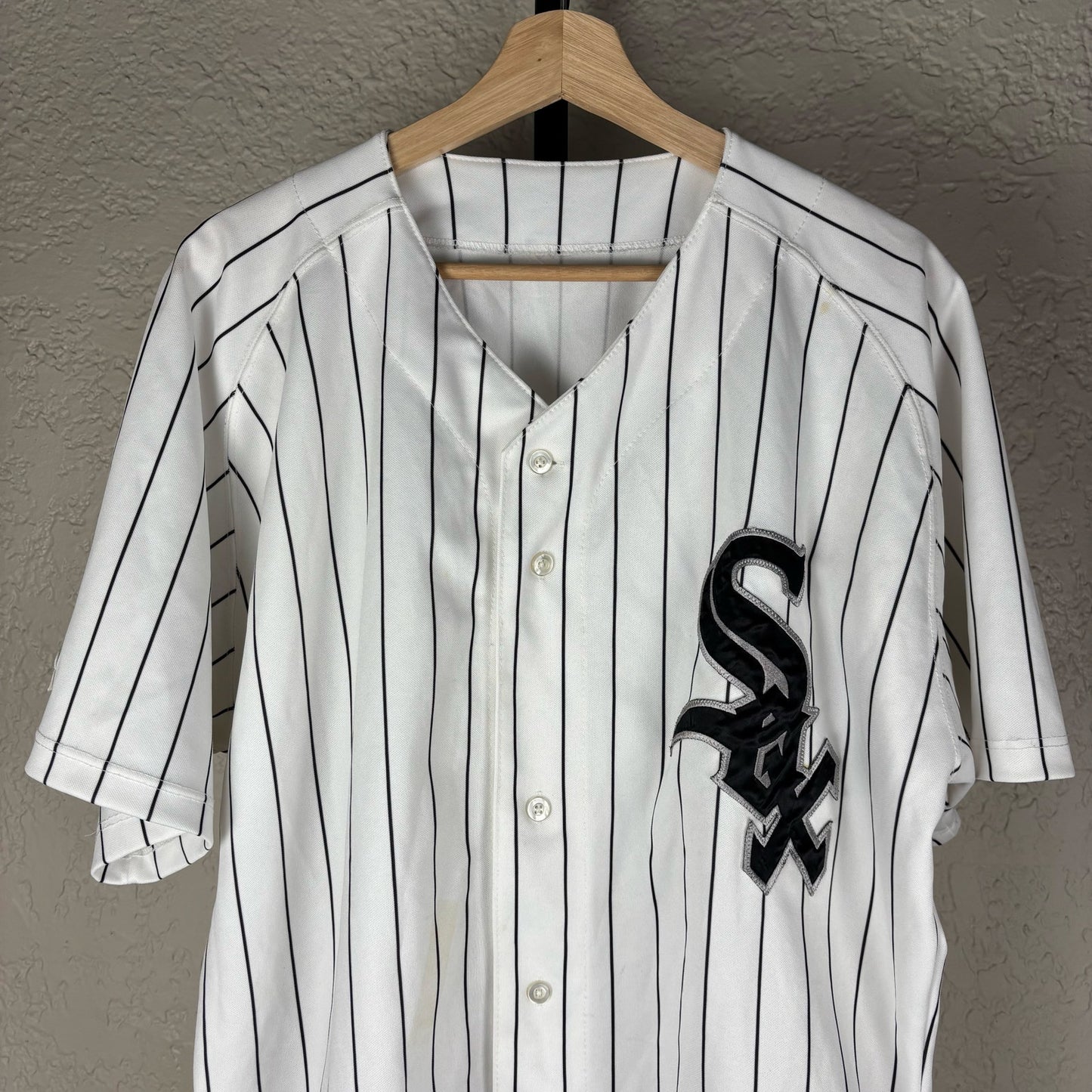 Chicago White Sox Pinstripe Russell Athletic XXL Baseball Jersey