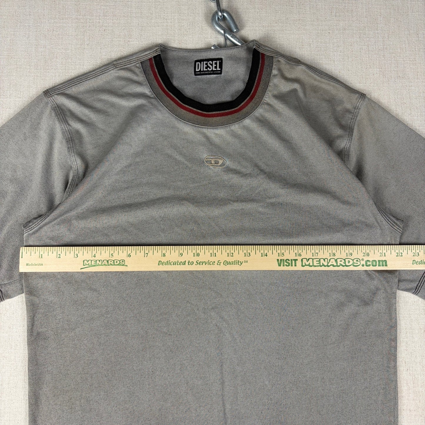 Diesel Designer Y2K Center Logo Essential Streetwear Large Shirt