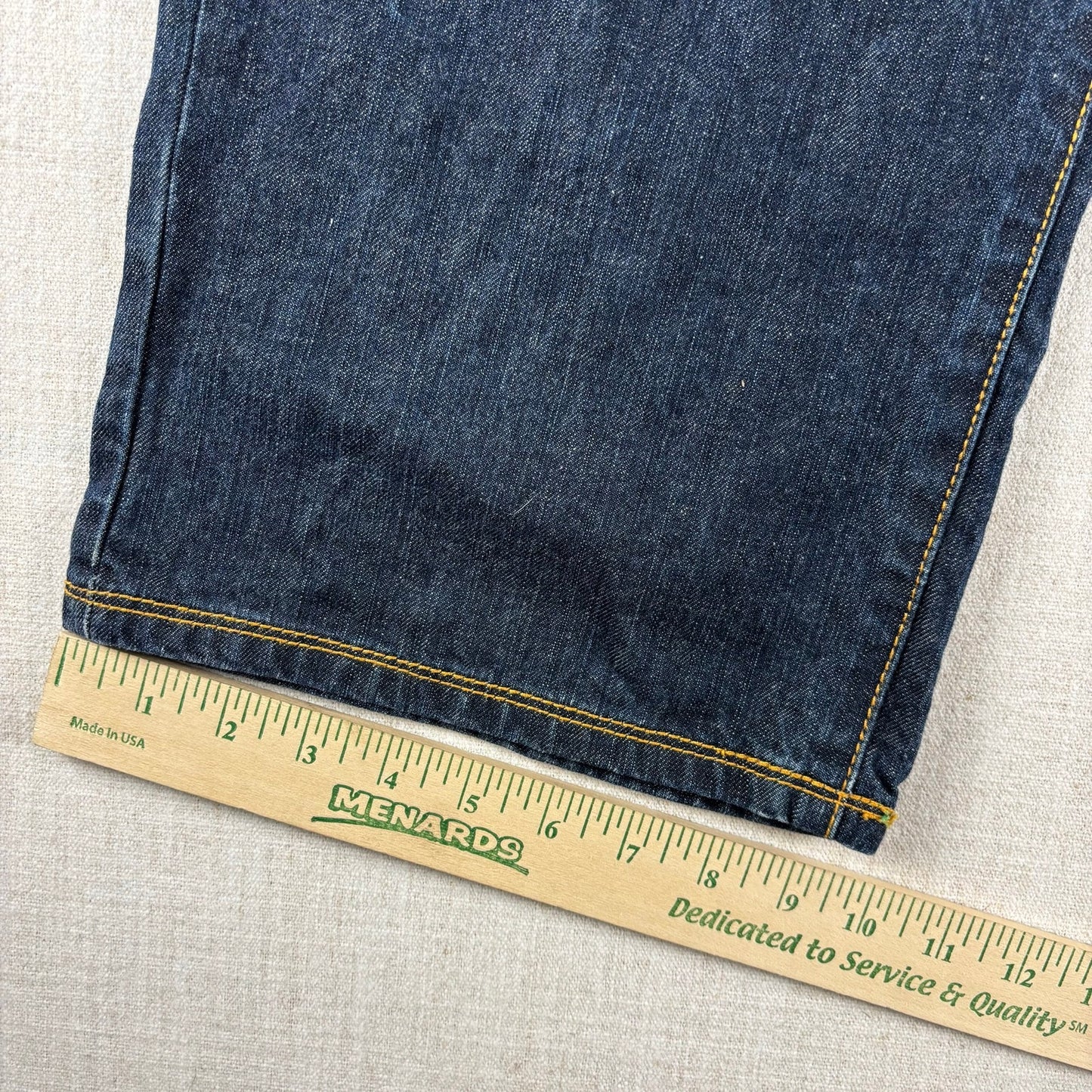 ENYCE Y2K Flannel Plaid Jeans NWT Dark Wash Sz 36 Skater Denim