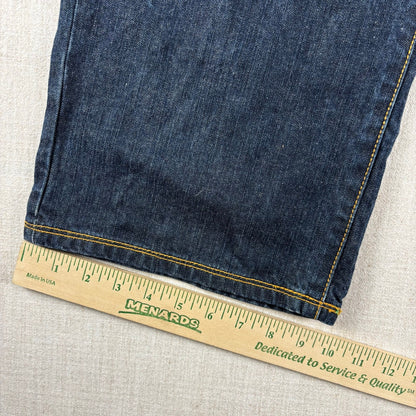 ENYCE Y2K Flannel Plaid Jeans NWT Dark Wash Sz 36 Skater Denim