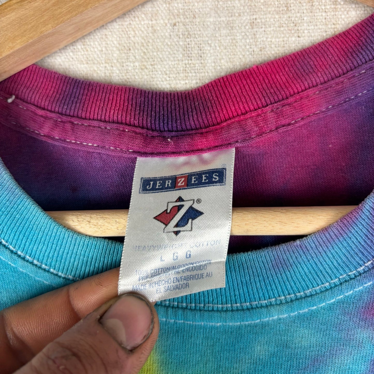 Rare Earth Band Tie Dye Y2K Hippie Large Shirt