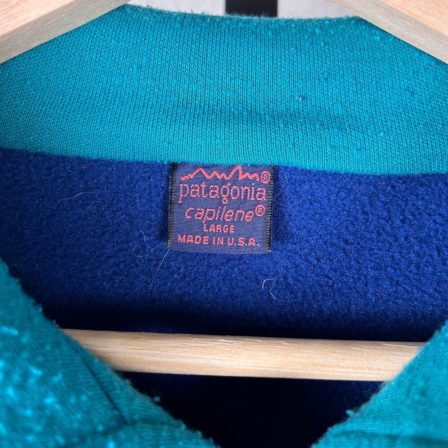 Patagonia Capilene Fall 1989 Large Quarter Zip Sweater