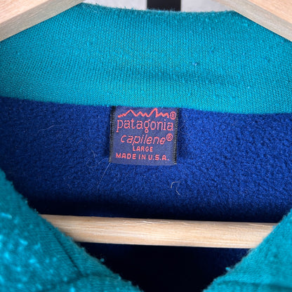 Patagonia Capilene Fall 1989 Large Quarter Zip Sweater