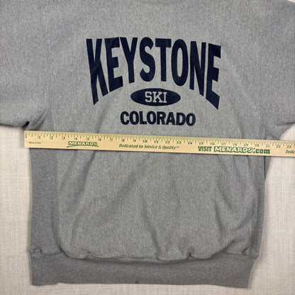 Champion Reverse Weave 90s Grey Keystone Ski Colorado XL
