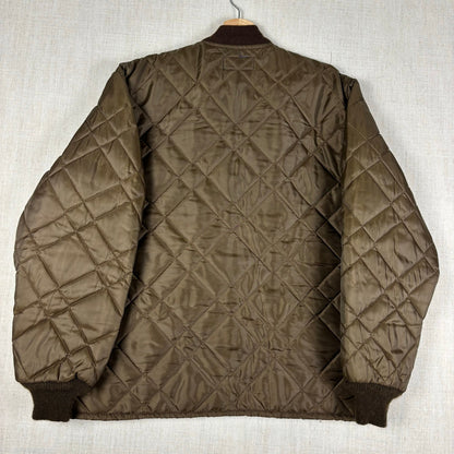 Vintage OshKosh B'Gosh 1960s Large Brown Quilted Jacket