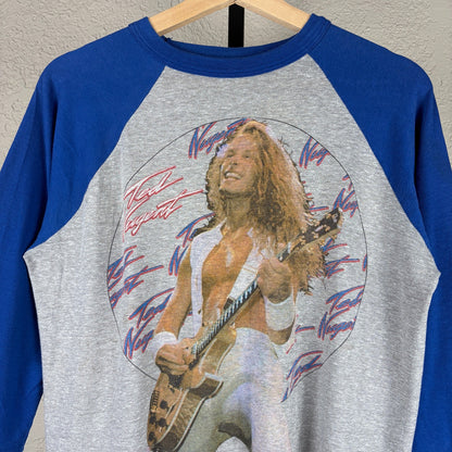 Ted Nugent 1984 World Penetration Tour Small Band Tee Raglan