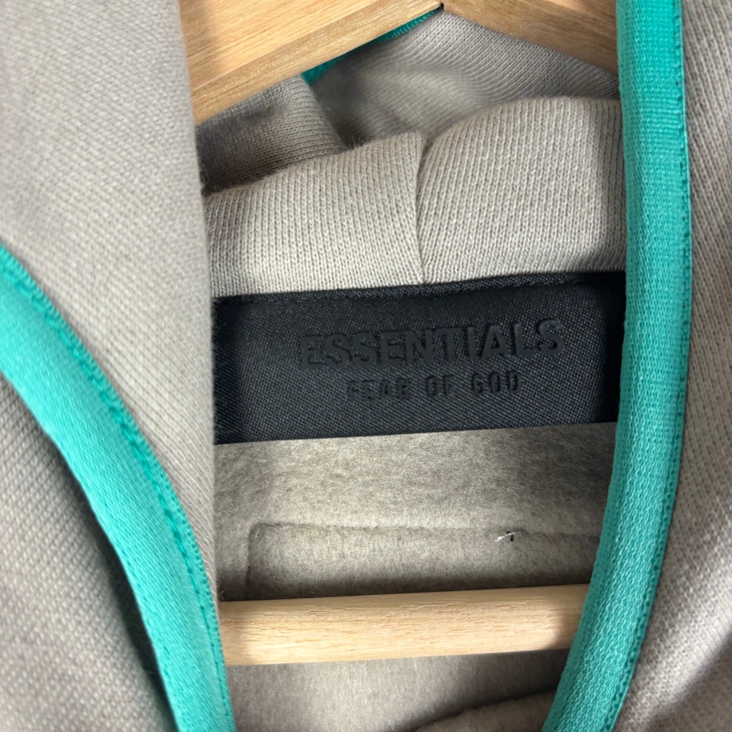 Fear Of God Essentials Seal Teal Trim NWT Large Heavyweight Hoodie