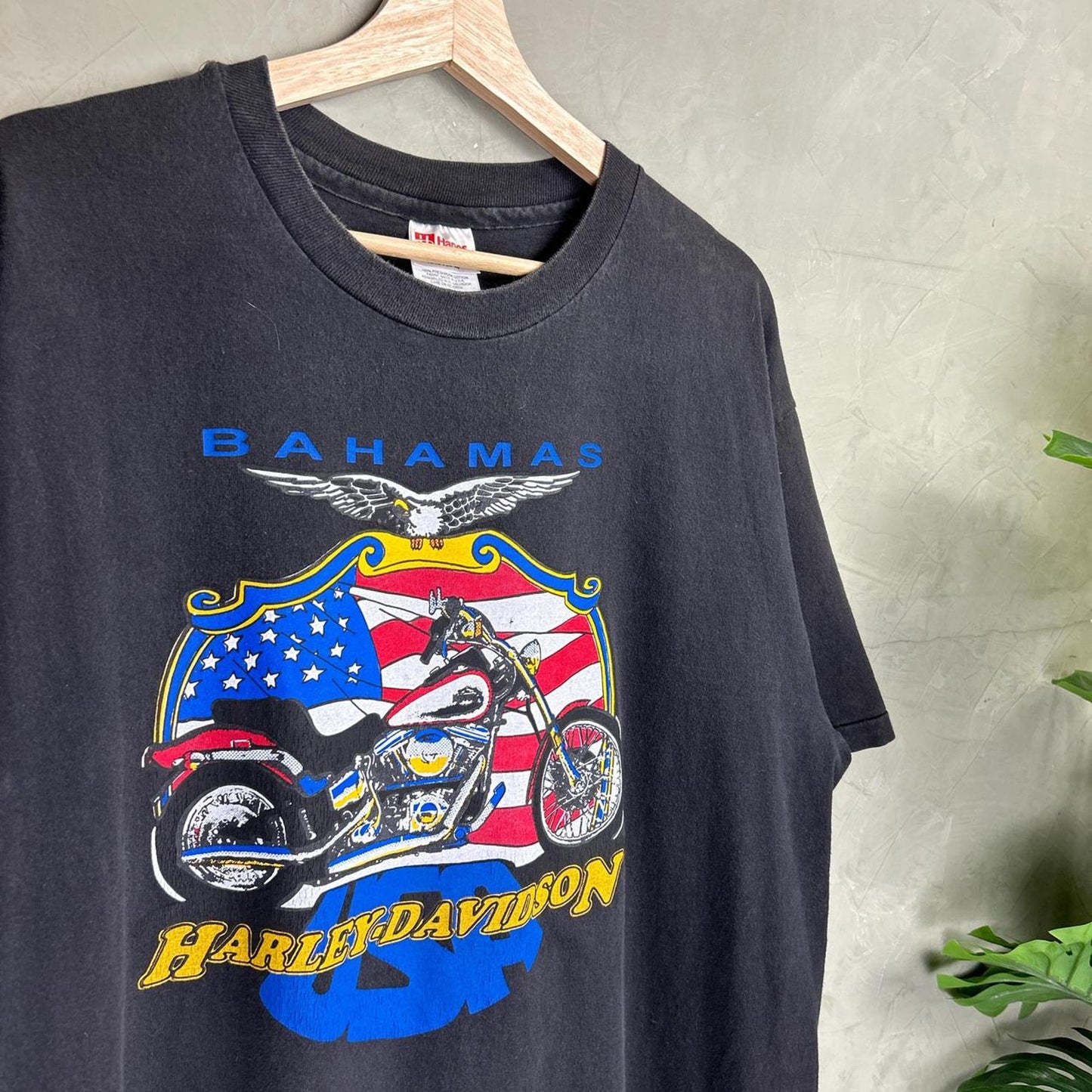 Harley Davidson Bahamas Single Stitch Large 1990s Shirt