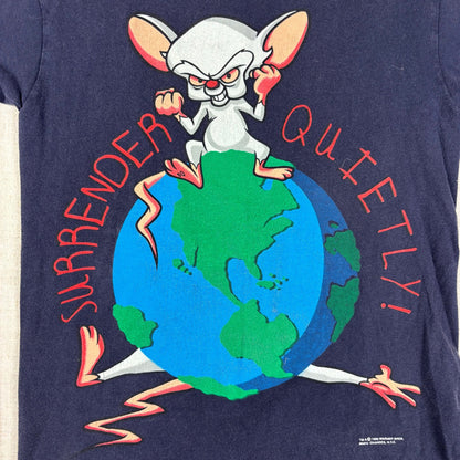 Vintage Pinky and the Brain Surrender Quietly Small Cartoon Shirt