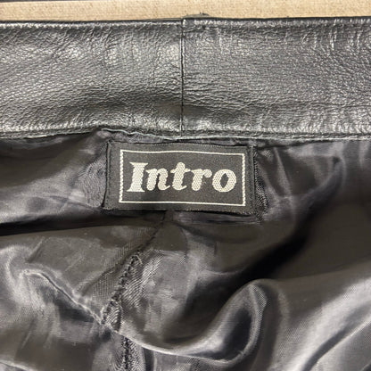 Vintage Leather Pants Intro Sz 30 Lined Biker Black