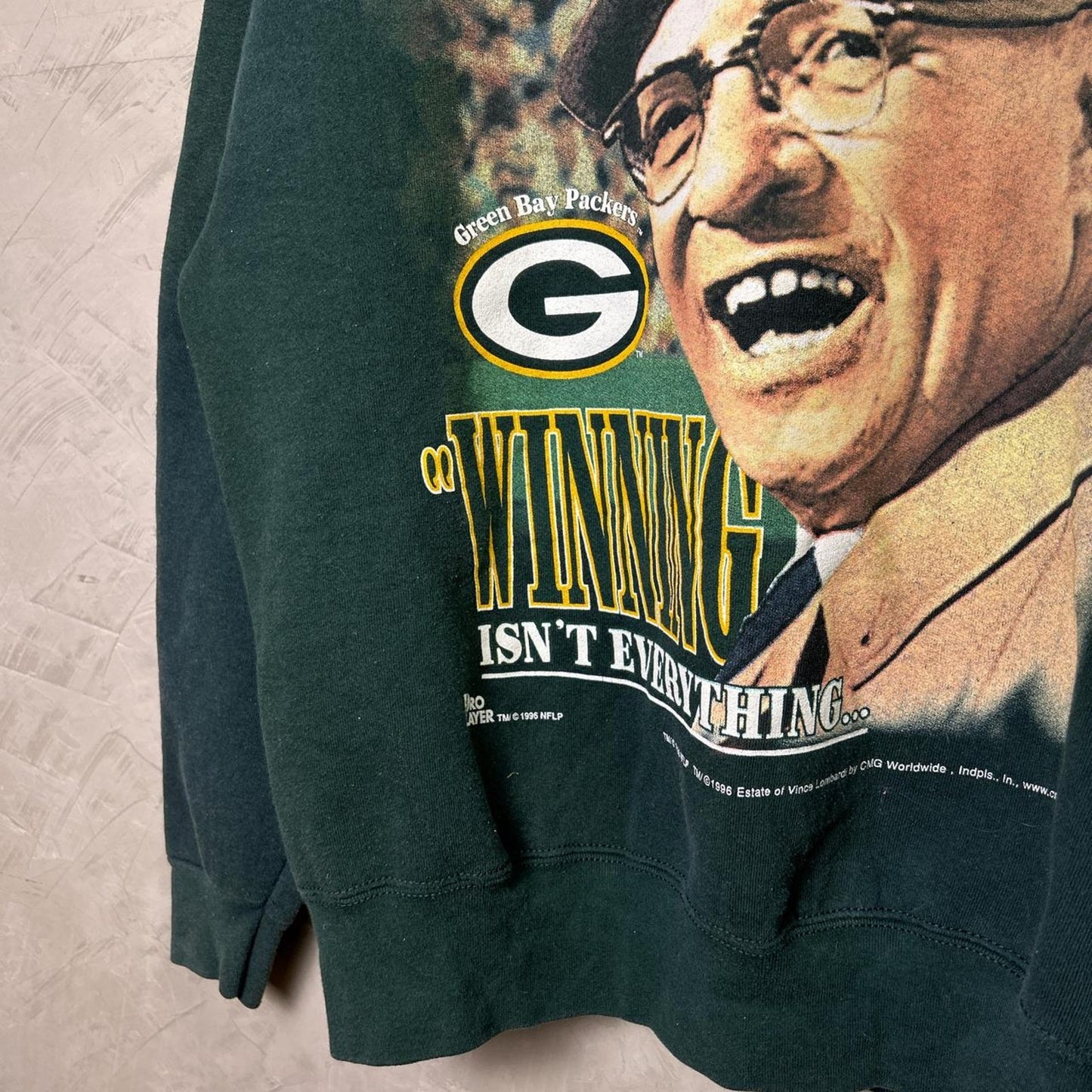 Green Bay Packers Vince Lombardi Pro Player Super Bowl 1996 XL Crewneck
