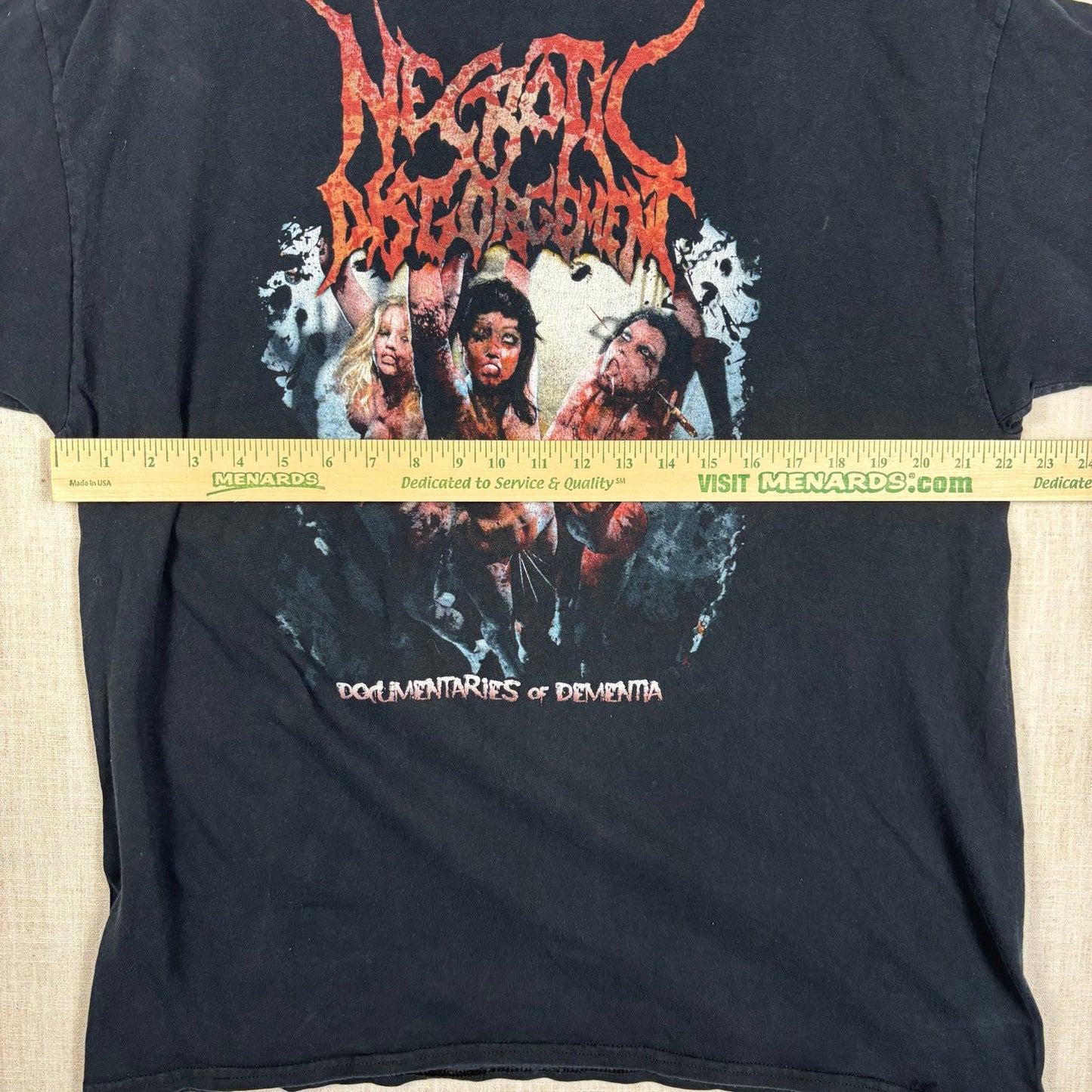 Brutaldeath Metal Necrotic Disgorgement Documentaries of Dementia XL Band Tee