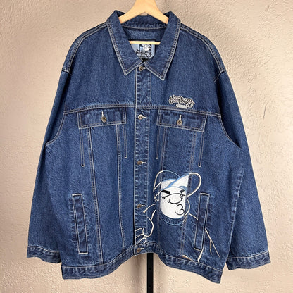Southpole CRAZY Y2K XXL Embroidered Denim Jacket