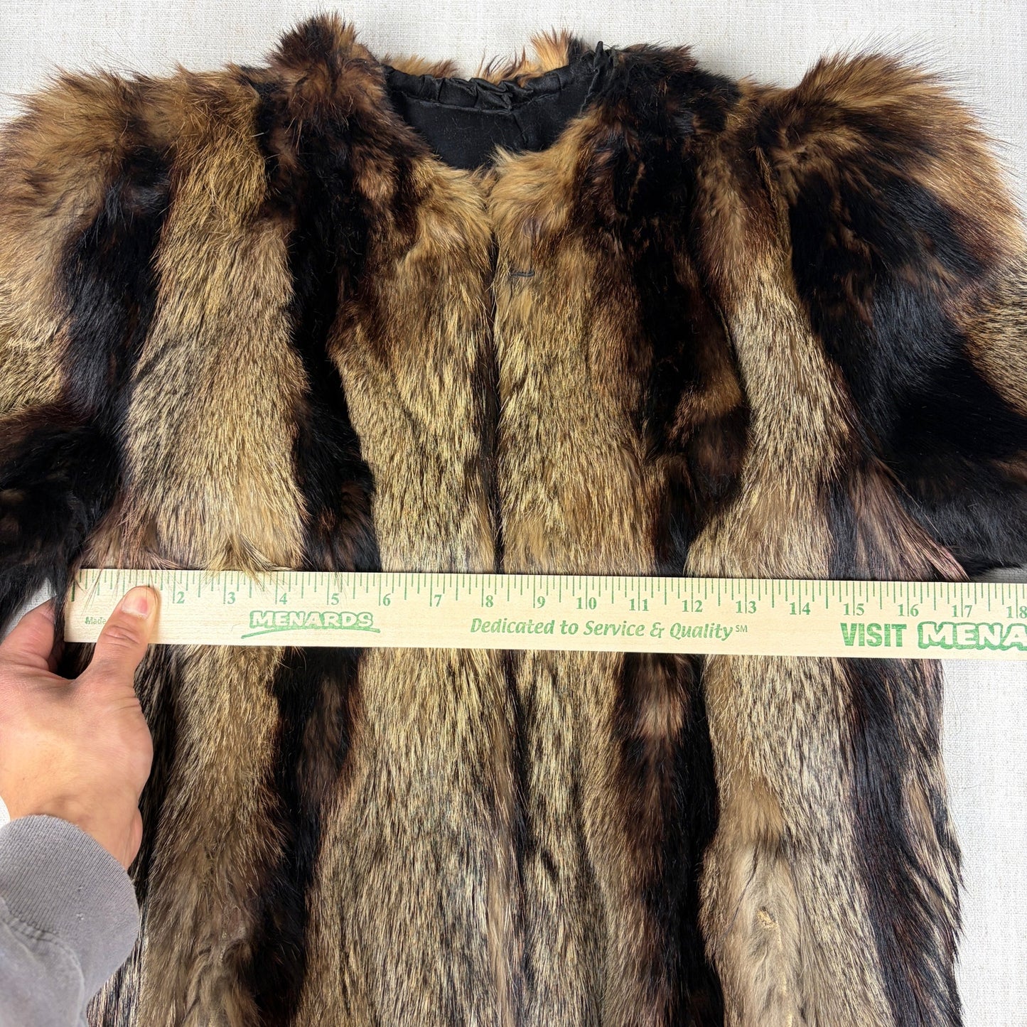 Vintage Raccoon Real Fur Beautiful Handmade Small Jacket