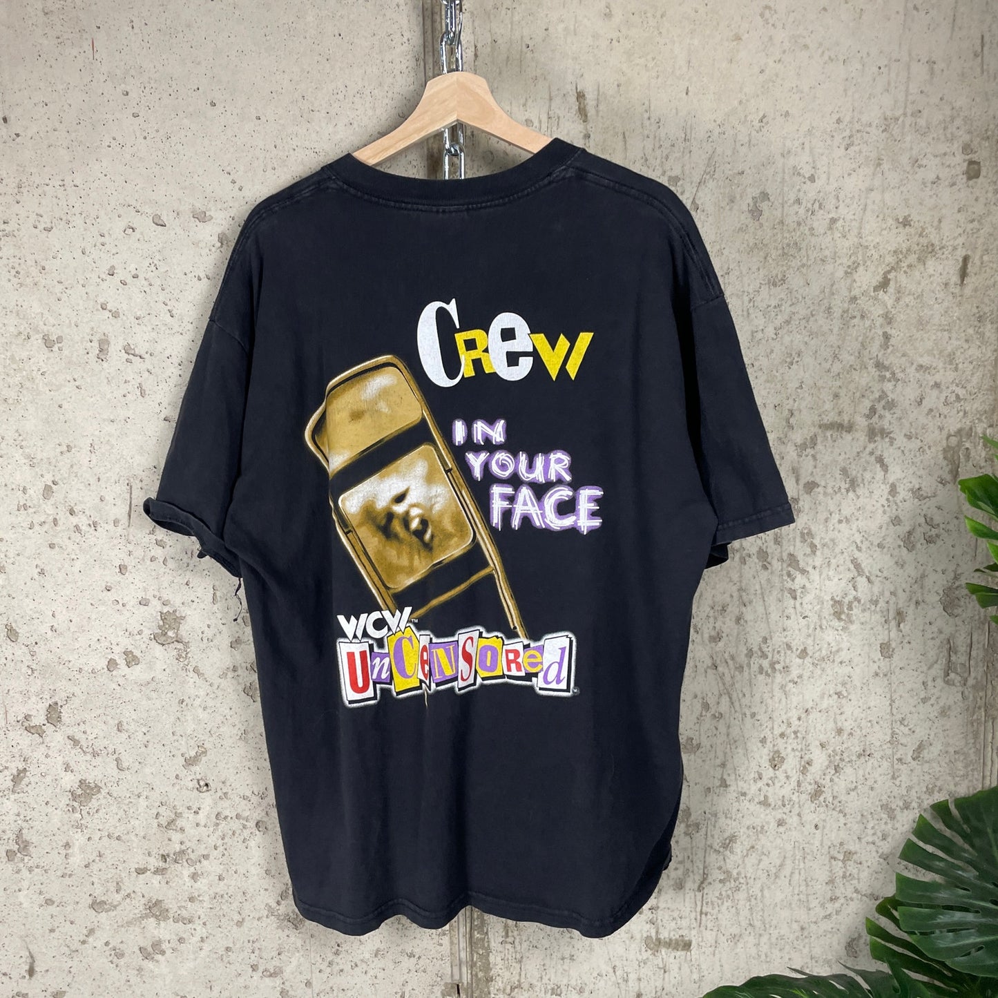 WCW Wrestling Uncensored In Your Face Crew WWE XL 90s Shirt
