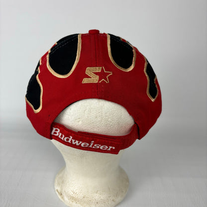Vintage Budweiser Racing Starter Splat Strapback Hat