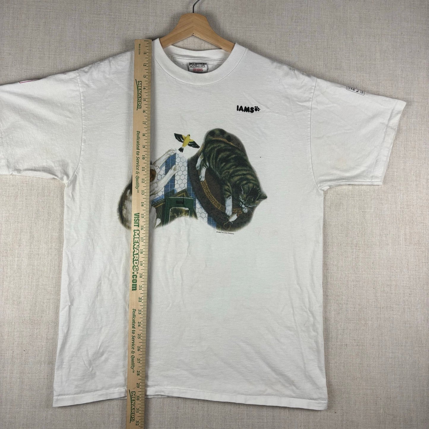 Vintage Iams Company Cats Shirt RARE 50th Anniversary 1996 XL