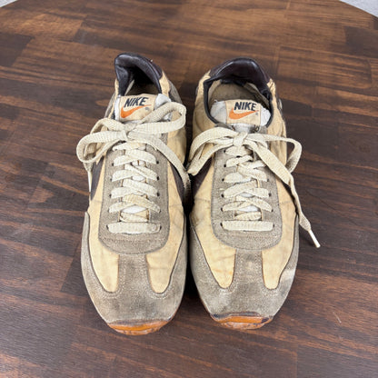 1980s Nike Oceania Trainers Made in Korea Dark Brown Mens 8.5