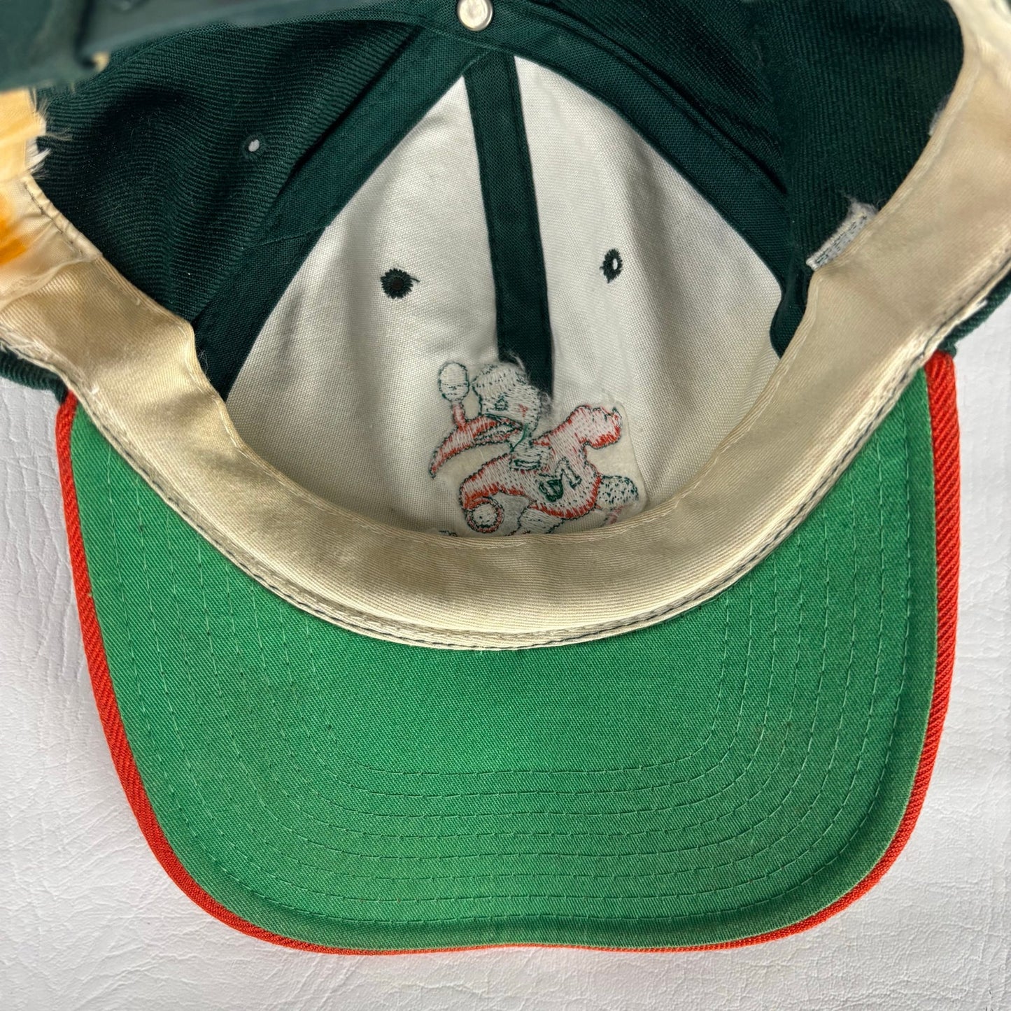 Vintage Miami Hurricanes American Needle Blockhead Snapback Wool Hat