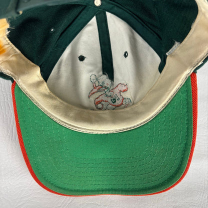 Vintage Miami Hurricanes American Needle Blockhead Snapback Wool Hat