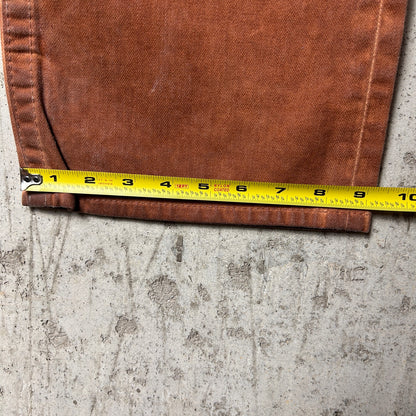 True Religion Vintage Rusty Orange Ricky Straight Fit Cotton 36" Y2K Jeans