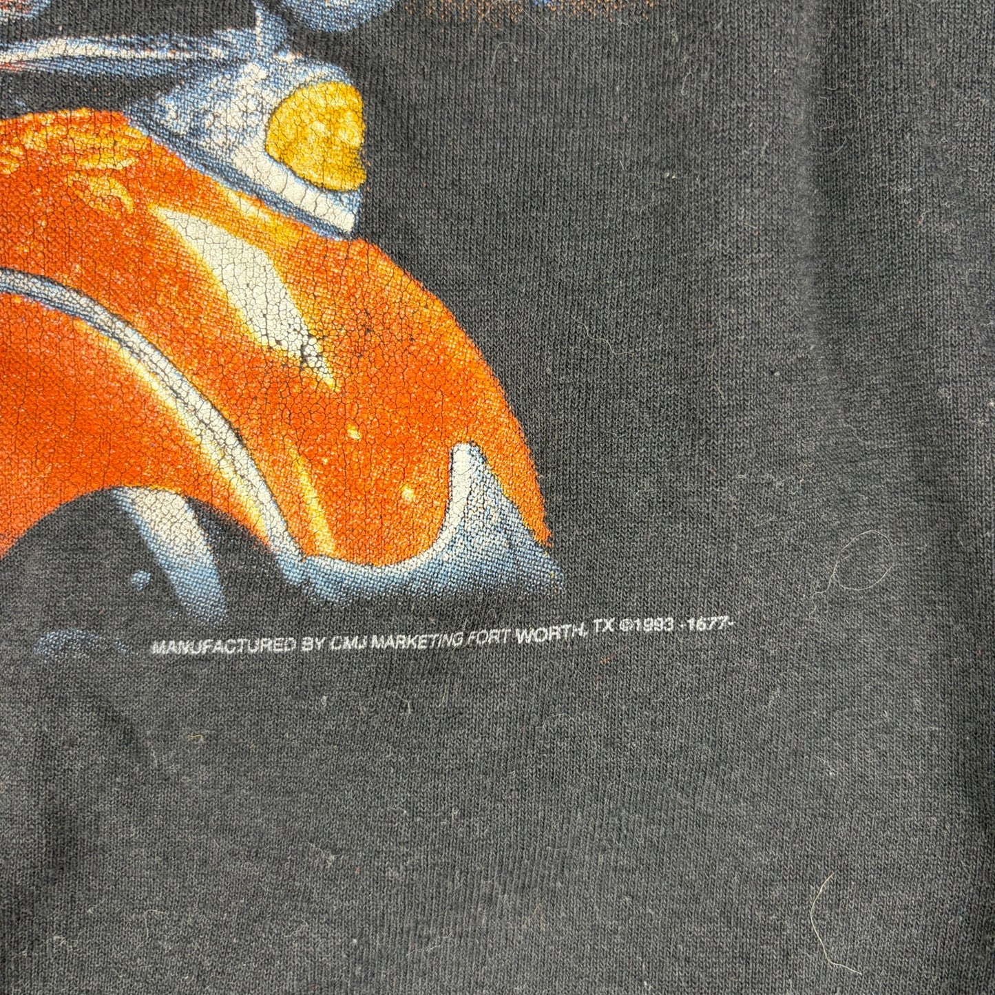 Vintage Harley Davidson 3D Emblem Sink Your Claws Tee 1993 XL