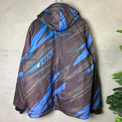 Fox Racing Y2K Winter Snowboarding Skiing Large Zip Up Jacket