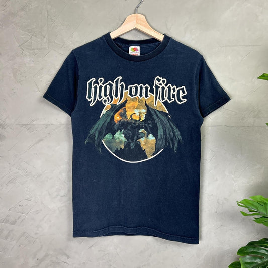 High On Fire Blessed Black Wings Death Metal Black Metal Small 2000s Band Tee