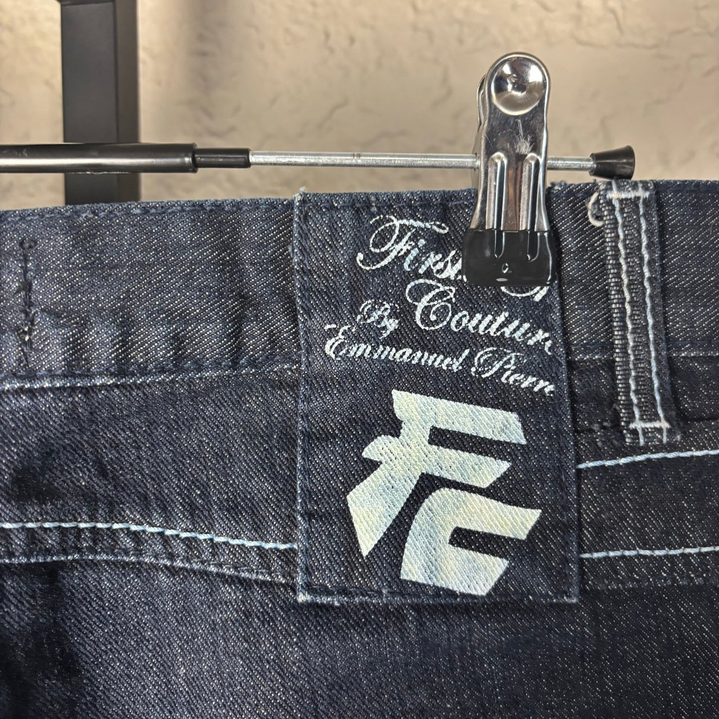 Y2K Baggy Dark Wash Skater Jeans First Choice Couture Sz 36 Denim Pants
