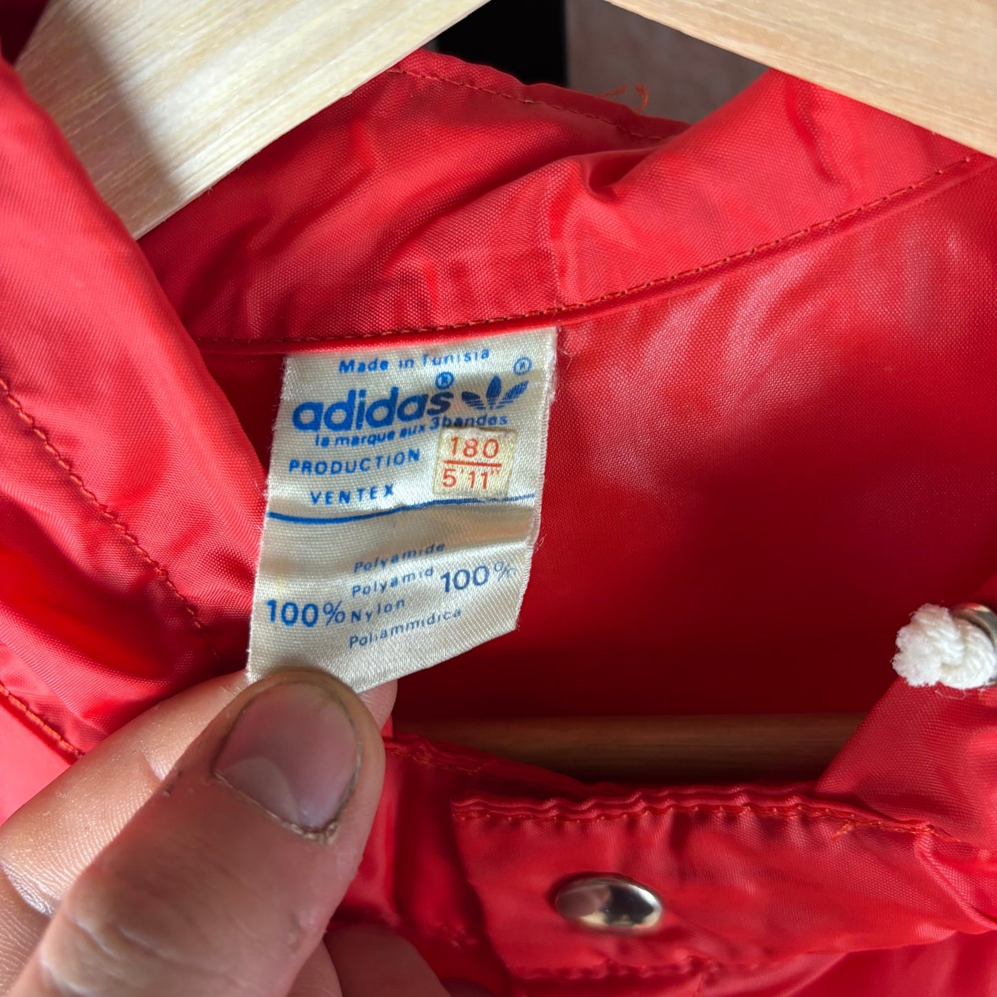 Vintage Adidas 1980s Ventex Track Jacket Size Large