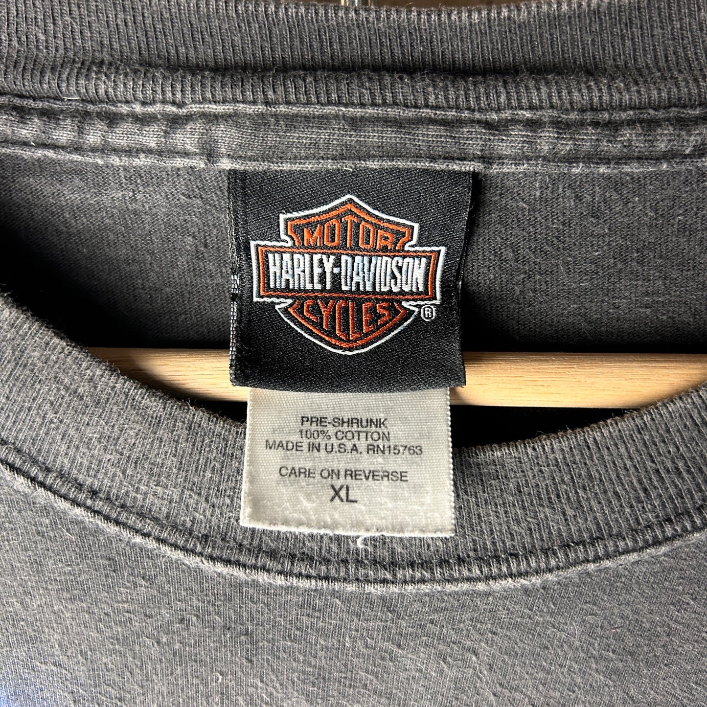 Harley Davidson 2002 Tribal Chrome Flames Eagle Milwaukee XL Longsleeve