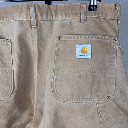 Carhartt 1980s Double Knee Duck Canvas USA Made Workwear 38" Carpenter Pants
