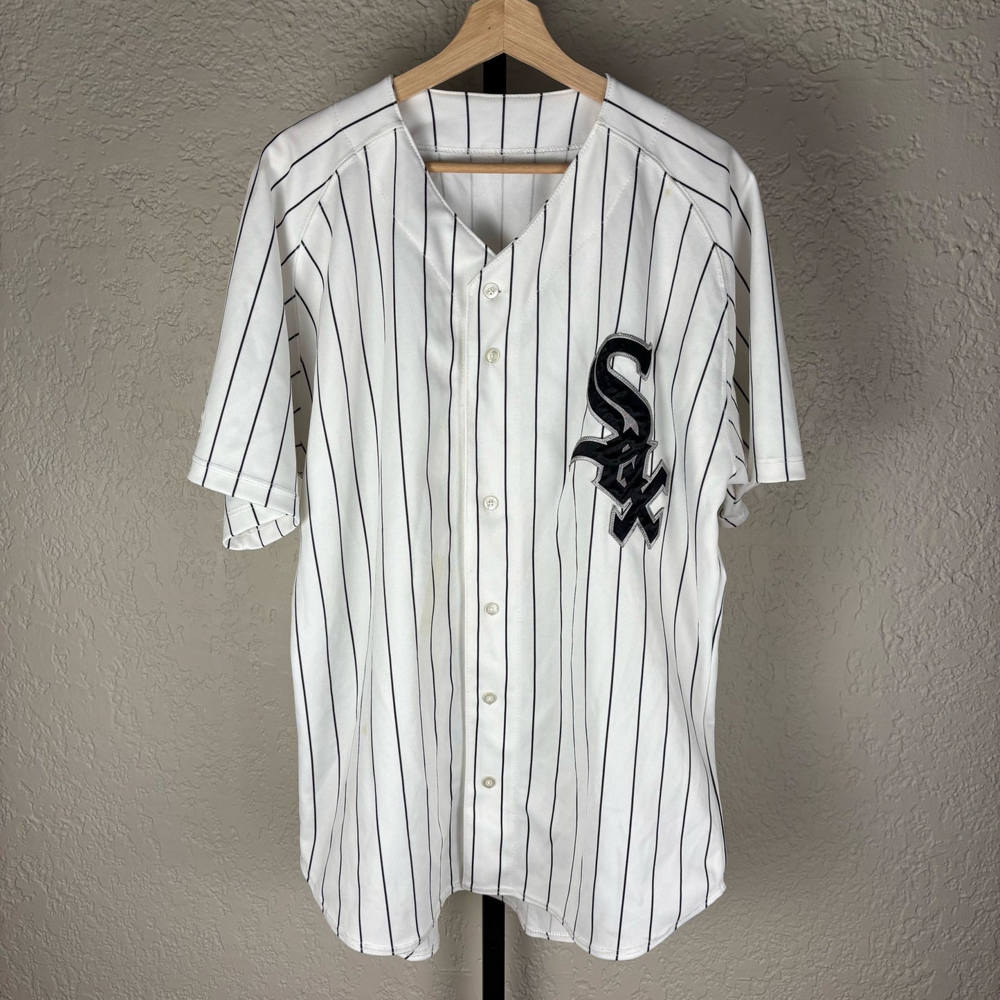 Chicago White Sox Pinstripe Russell Athletic XXL Baseball Jersey