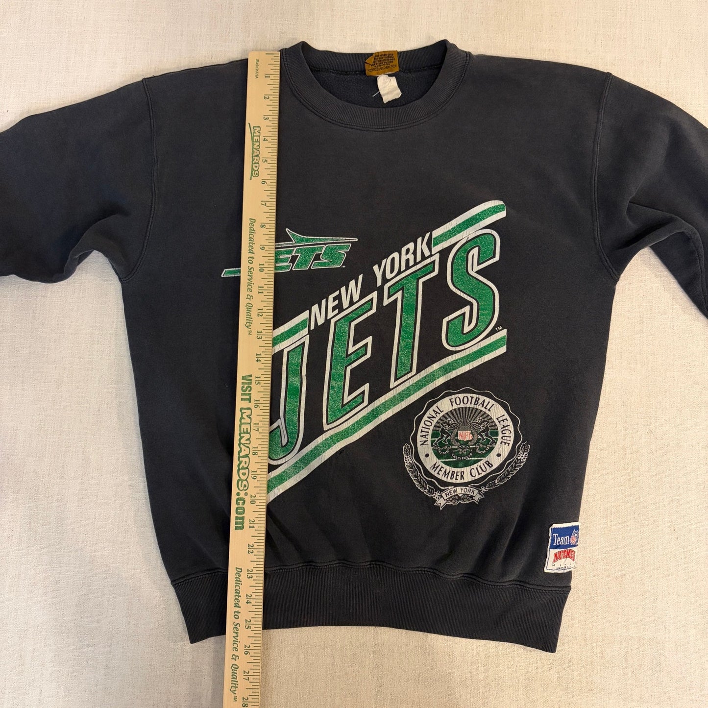 Vintage New York Jets Nutmeg NFL Medium Faded Crewneck