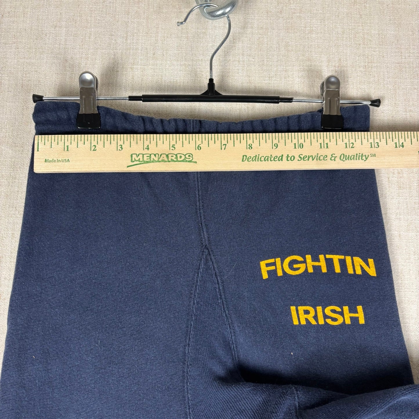 Vintage Champion 1980s Notre Dame Fightin Irish Small Reverse Weave Sweatpants
