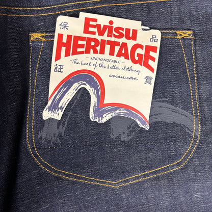 Evisu Heritage NWT Umi Yama Embroidered Y2K Sz 38 Jeans