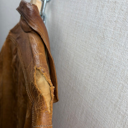 Vintage 70s Leather England Made Hardwear Clothing Co. Small Jacket